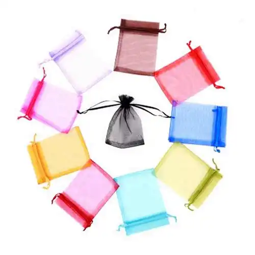 Mini Organza bags and transparent yarn bags